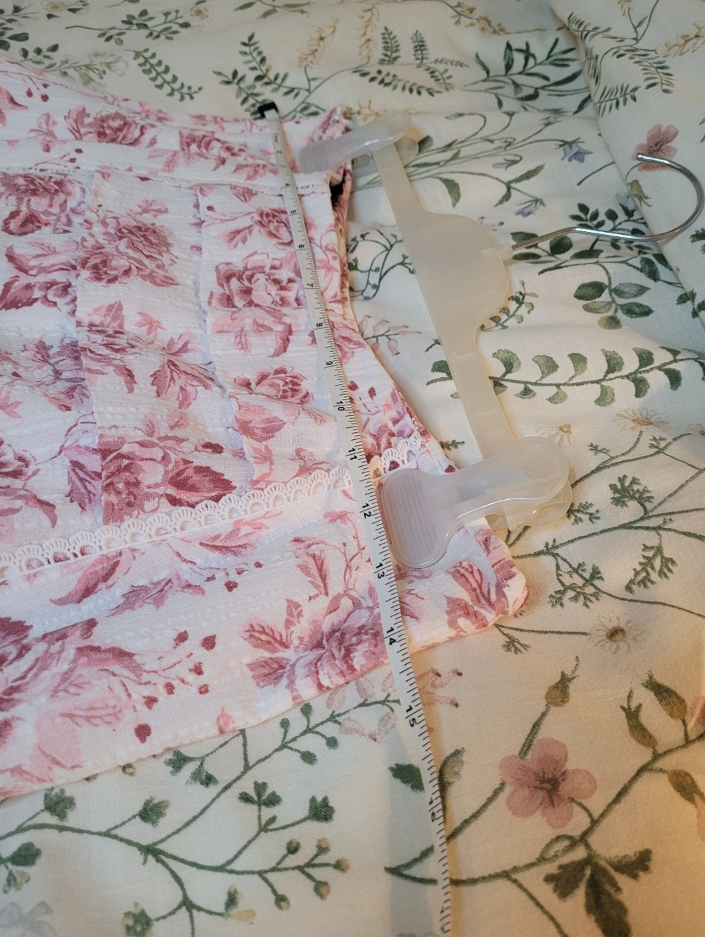 Floral Pink Women's Skirt - Picture 3 of 8
